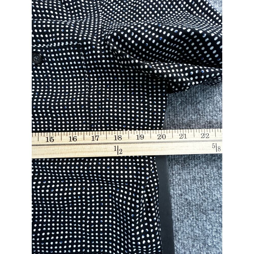Perry Ellis Slim Fit Men's Medium Black White Dot Button Shirt S - Picture 7 of 9